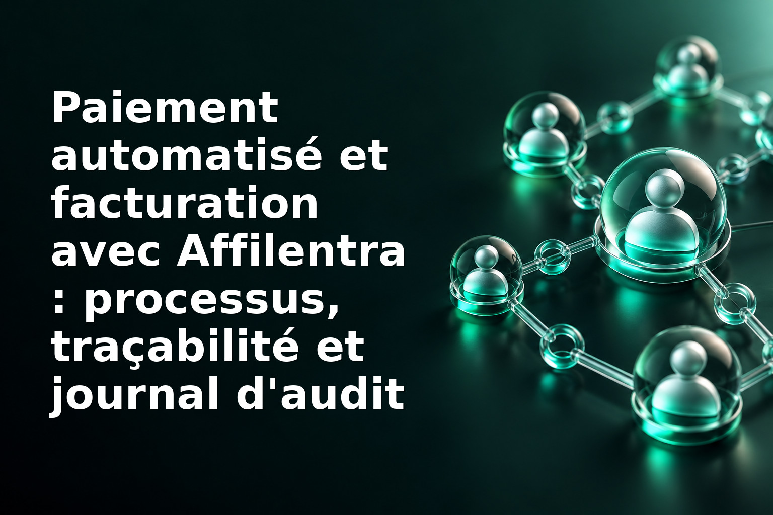 Paiement automatisé et facturation avec Affilentra : processus, traçabilité et journal d'audit