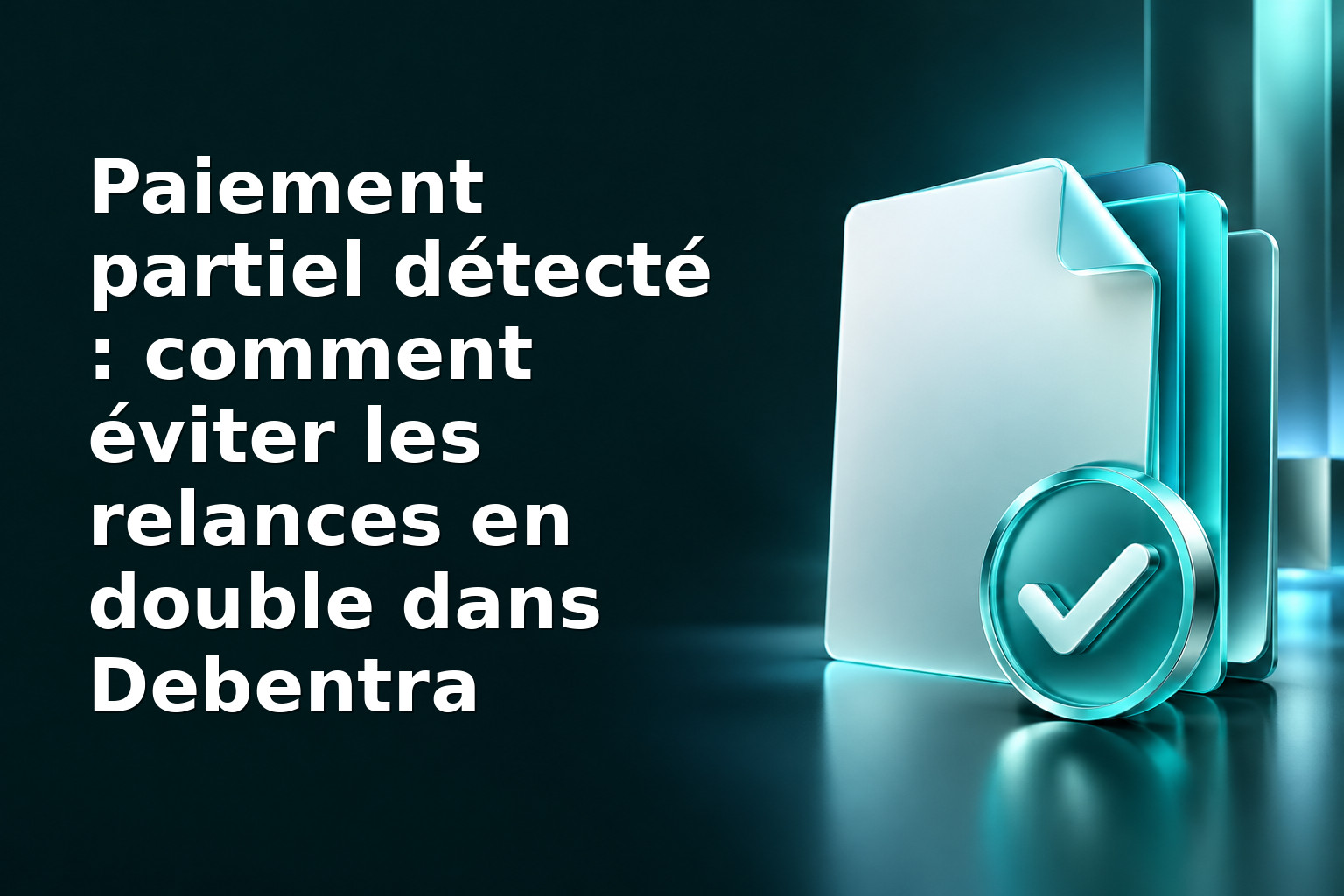 Paiement partiel détecté : comment éviter les relances en double dans Debentra