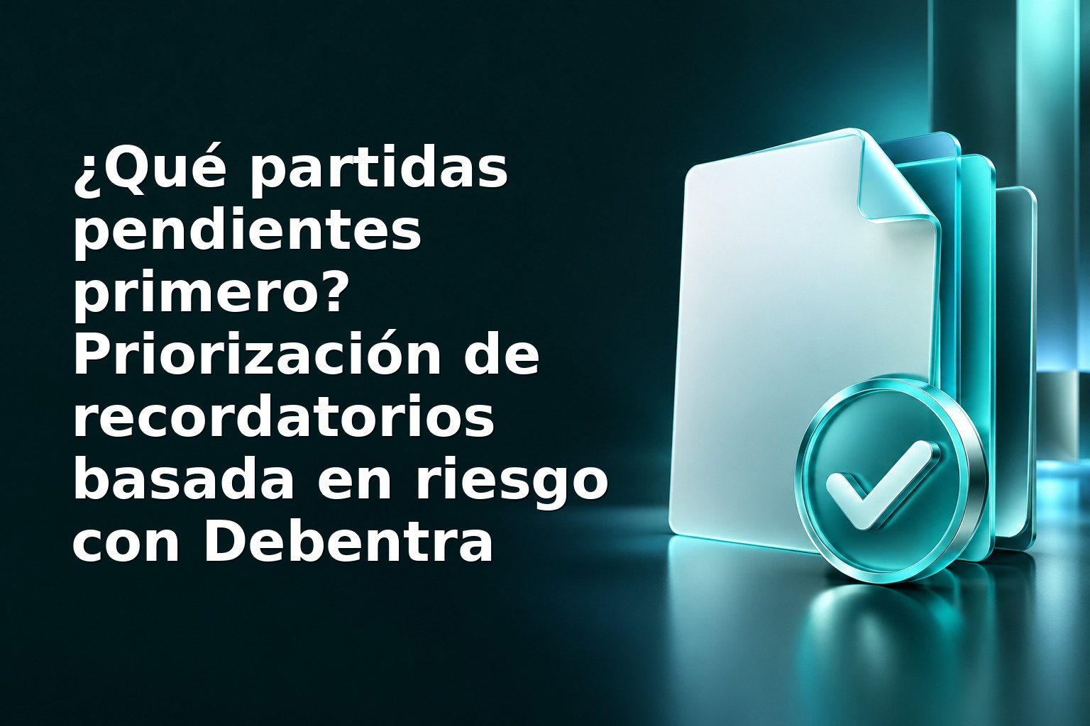¿Qué partidas pendientes primero? Priorización de recordatorios basada en riesgo con Debentra