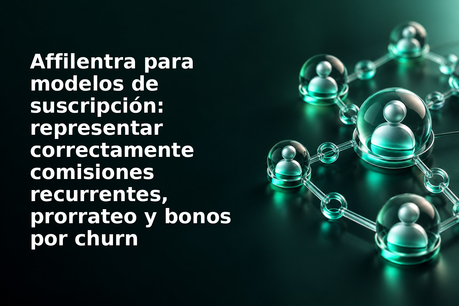 Affilentra para modelos de suscripción: representar correctamente comisiones recurrentes, prorrateo y bonos por churn