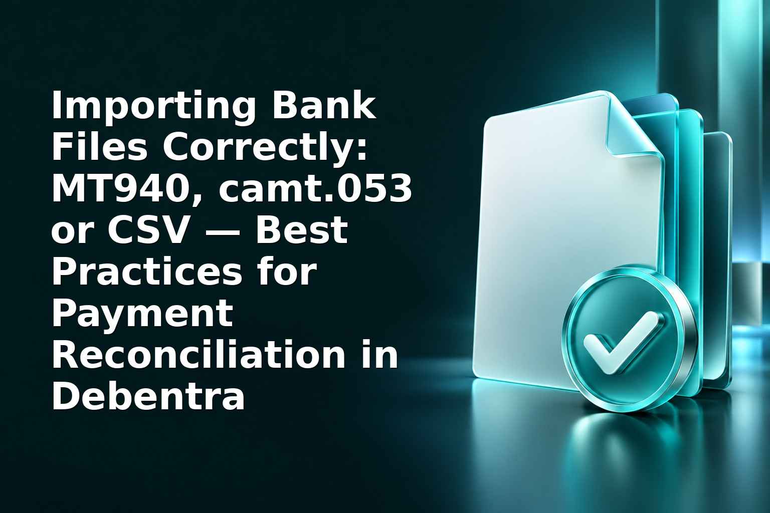 Importing Bank Files Correctly: MT940, camt.053 or CSV — Best Practices for Payment Reconciliation in Debentra