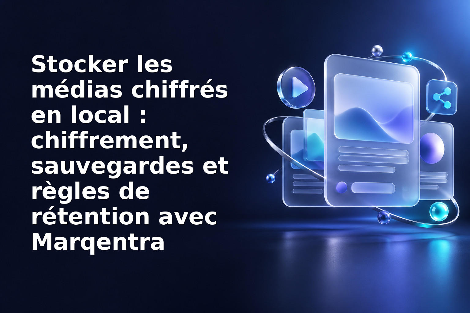 Stocker les médias chiffrés en local : chiffrement, sauvegardes et règles de rétention avec Marqentra