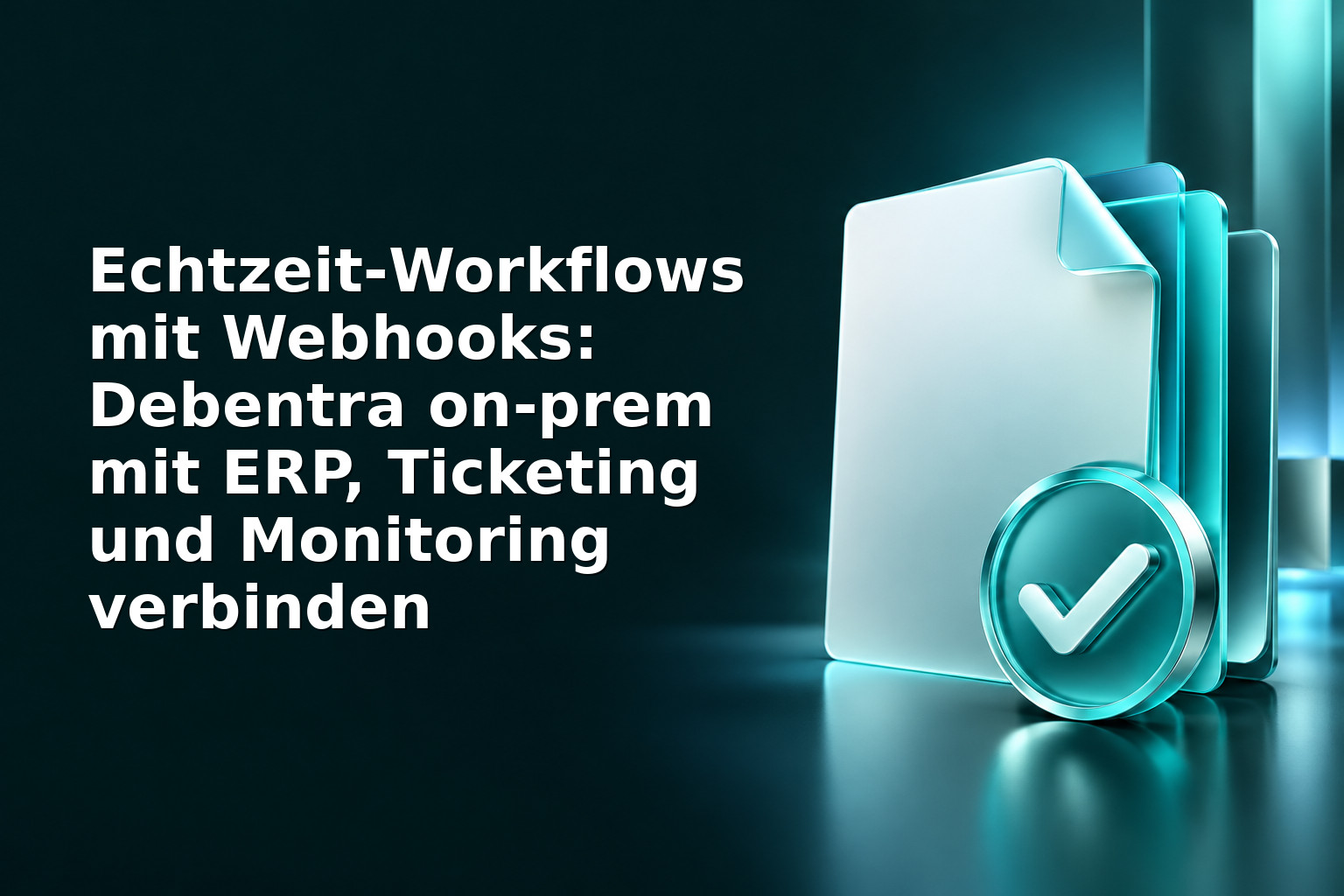 Echtzeit‑Workflows mit Webhooks: Debentra on‑prem mit ERP, Ticketing und Monitoring verbinden