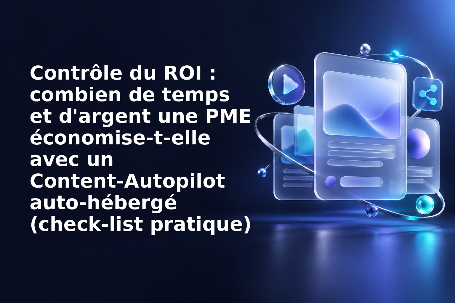 Contrôle du ROI : combien de temps et d'argent une PME économise-t-elle avec un Content‑Autopilot auto‑hébergé (check‑list pratique)