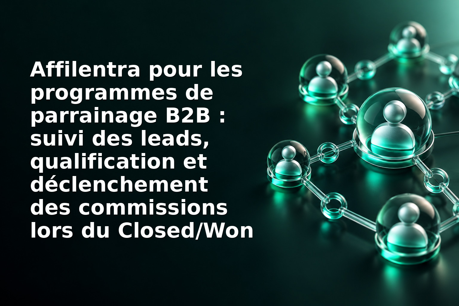 Affilentra pour les programmes de parrainage B2B : suivi des leads, qualification et déclenchement des commissions lors du Closed/Won