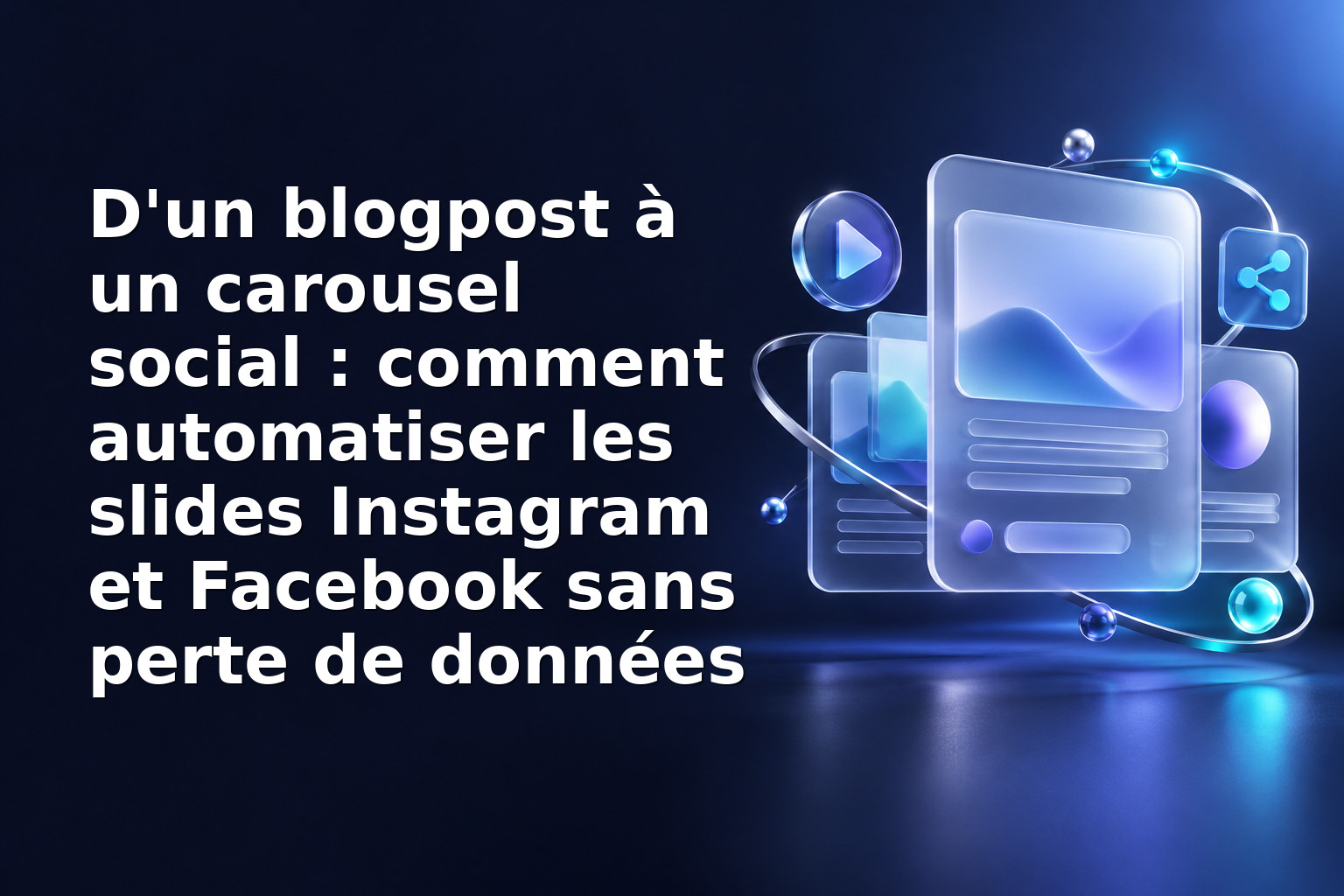 D'un blogpost à un carousel social : comment automatiser les slides Instagram et Facebook sans perte de données