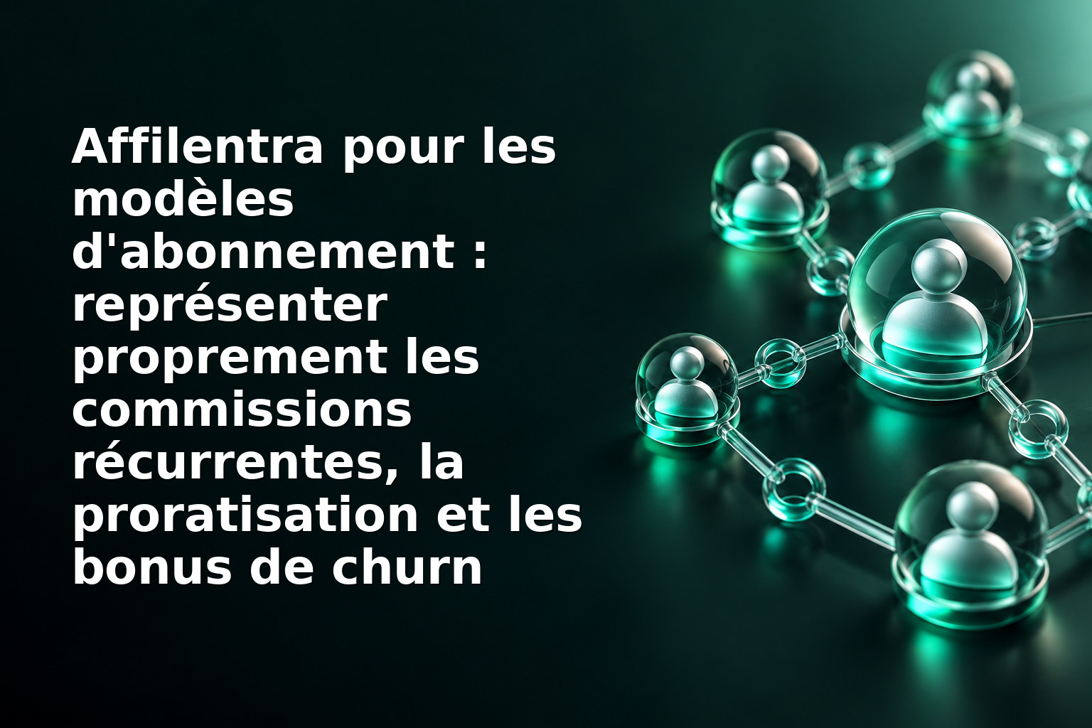 Affilentra pour les modèles d'abonnement : représenter proprement les commissions récurrentes, la proratisation et les bonus de churn