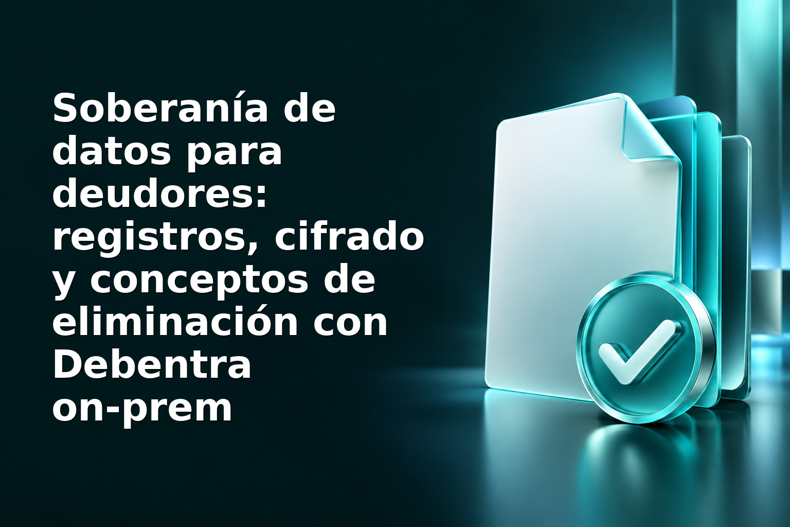 Soberanía de datos para deudores: registros, cifrado y conceptos de eliminación con Debentra on‑prem