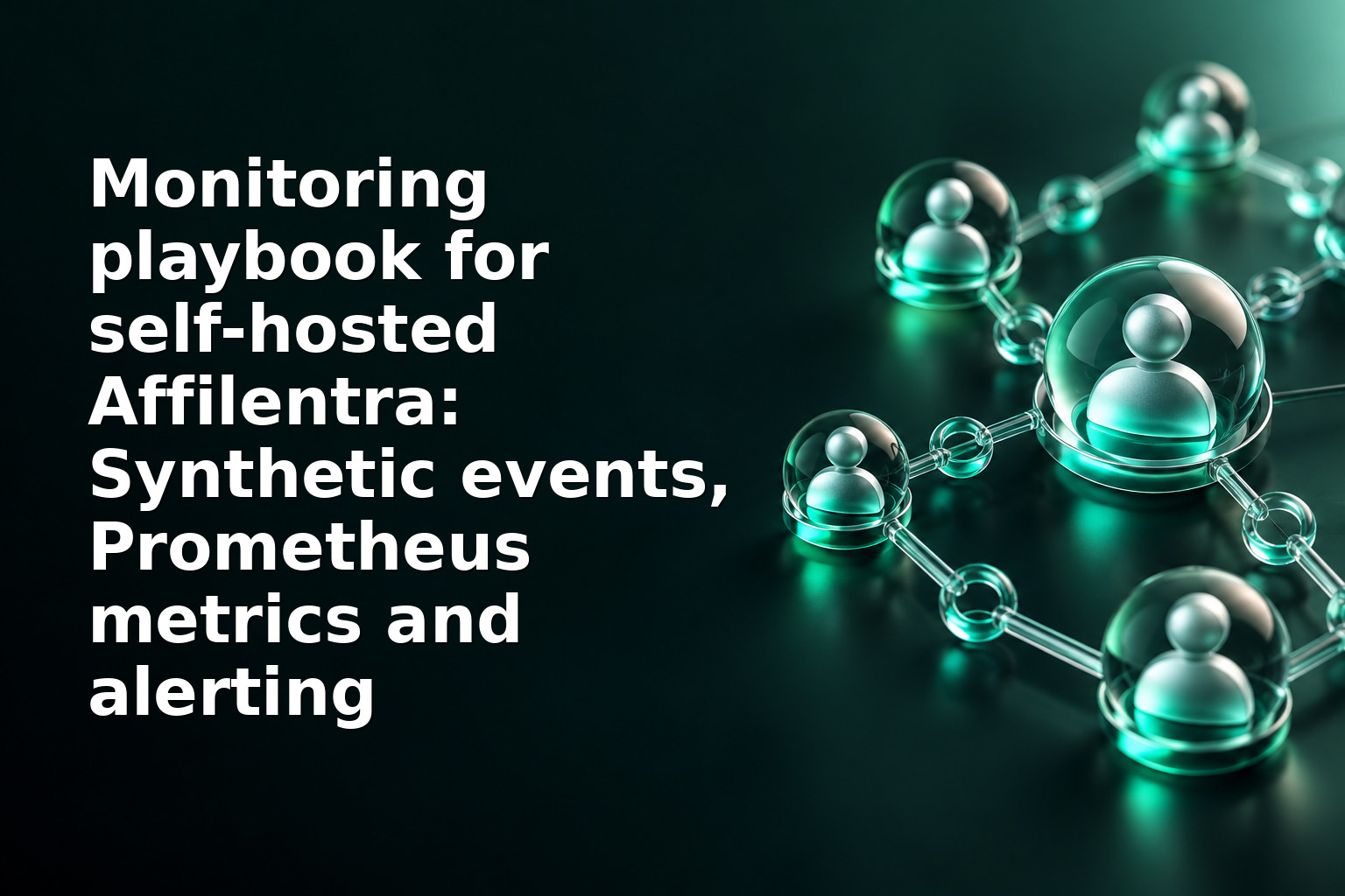 Monitoring playbook for self-hosted Affilentra: Synthetic events, Prometheus metrics and alerting