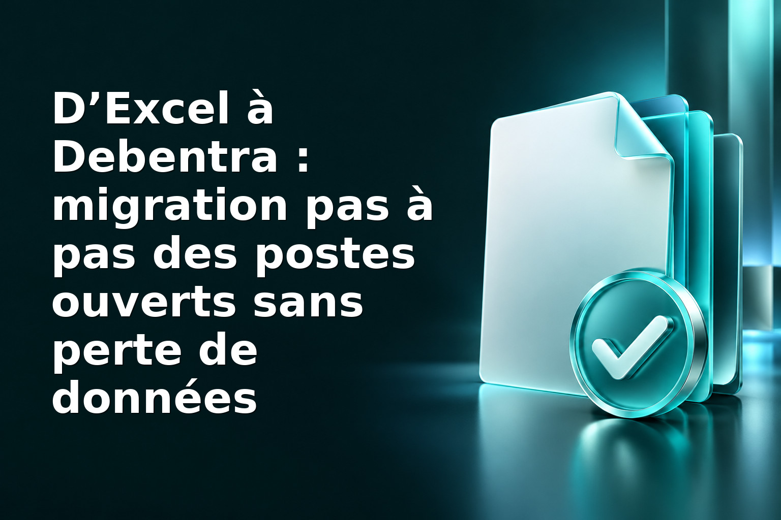 D’Excel à Debentra : migration pas à pas des postes ouverts sans perte de données