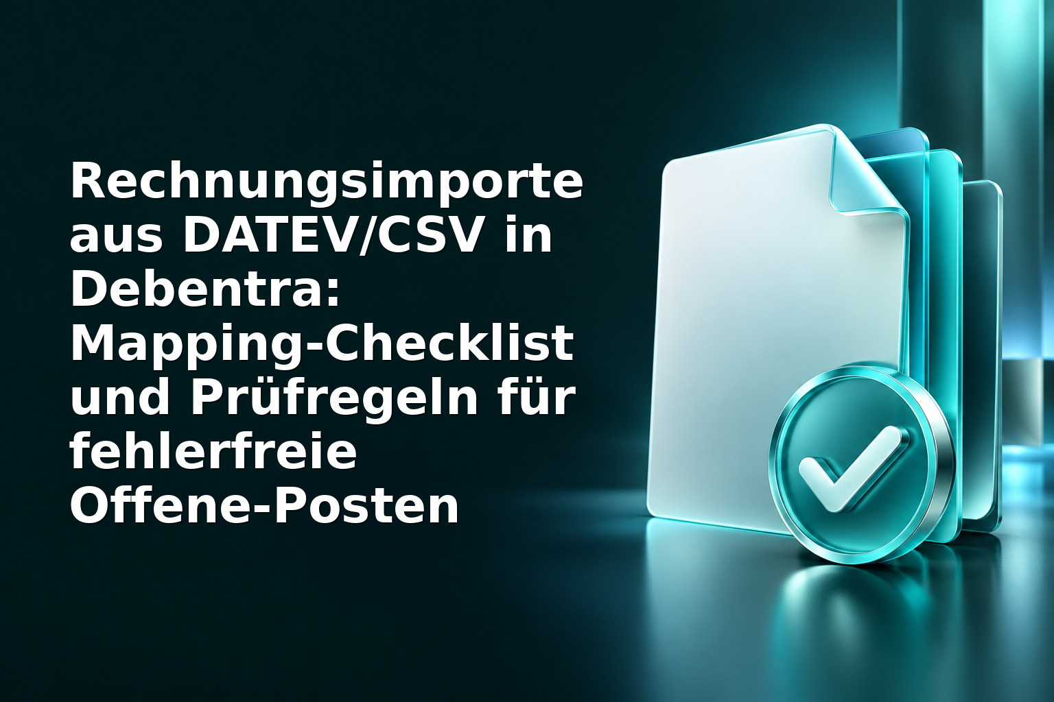 Rechnungsimporte aus DATEV/CSV in Debentra: Mapping-Checklist und Prüfregeln für fehlerfreie Offene-Posten