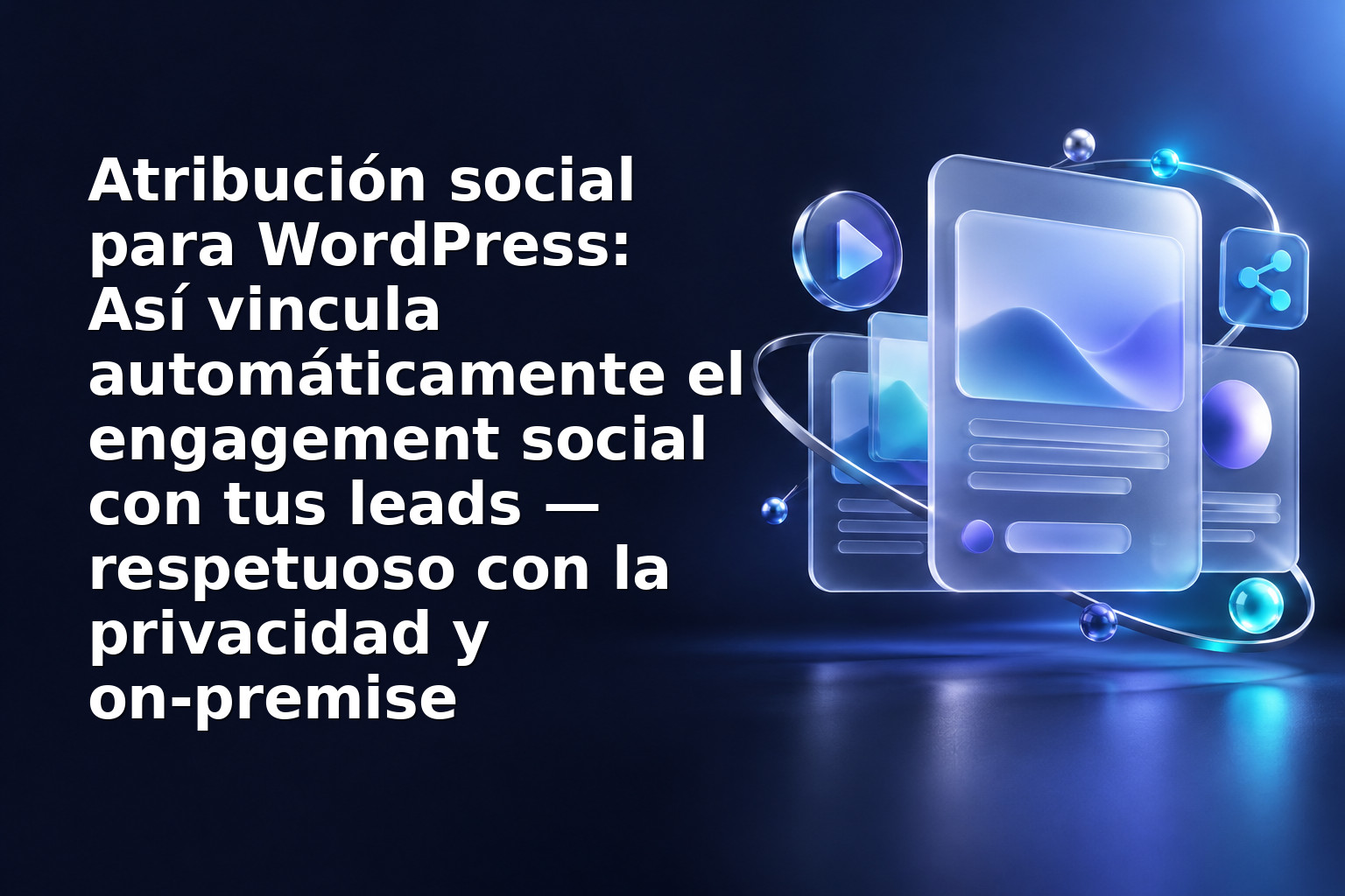 Atribución social para WordPress: Así vincula automáticamente el engagement social con tus leads — respetuoso con la privacidad y on‑premise