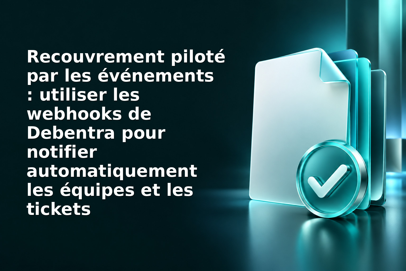 Recouvrement piloté par les événements : utiliser les webhooks de Debentra pour notifier automatiquement les équipes et les tickets