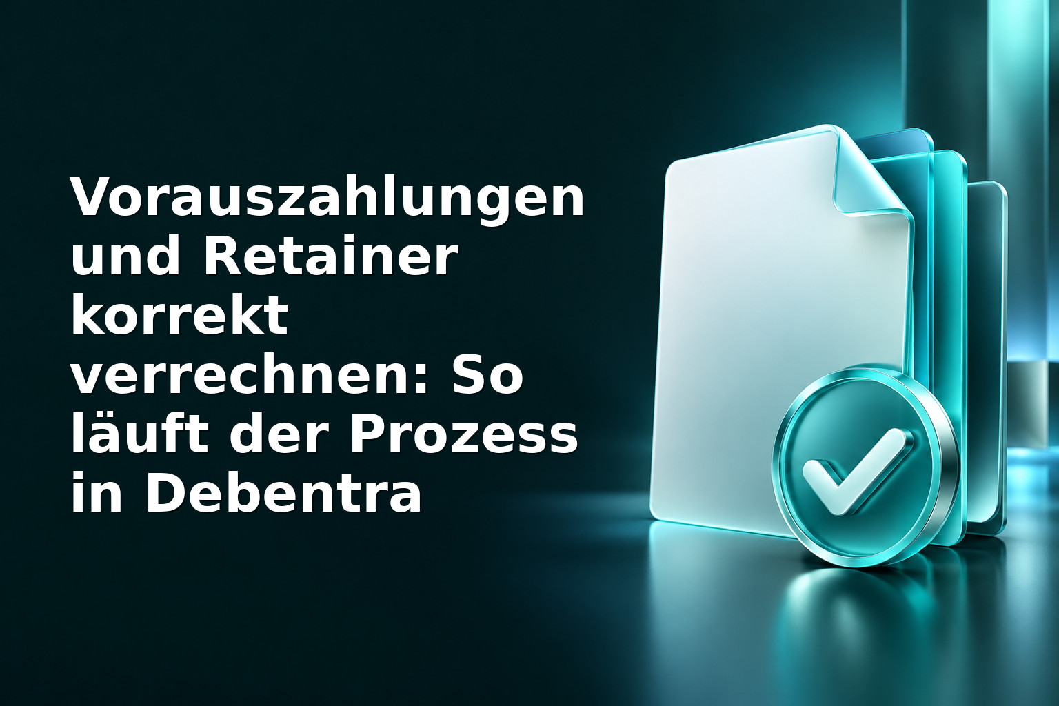 Vorauszahlungen und Retainer korrekt verrechnen: So läuft der Prozess in Debentra