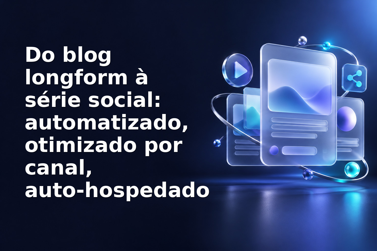 Do blog longform à série social: automatizado, otimizado por canal, auto‑hospedado