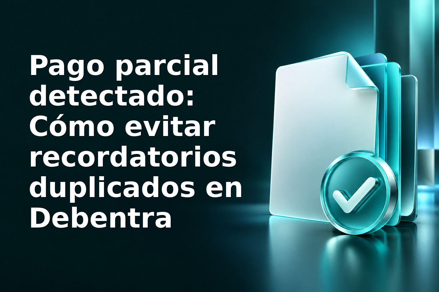 Pago parcial detectado: Cómo evitar recordatorios duplicados en Debentra