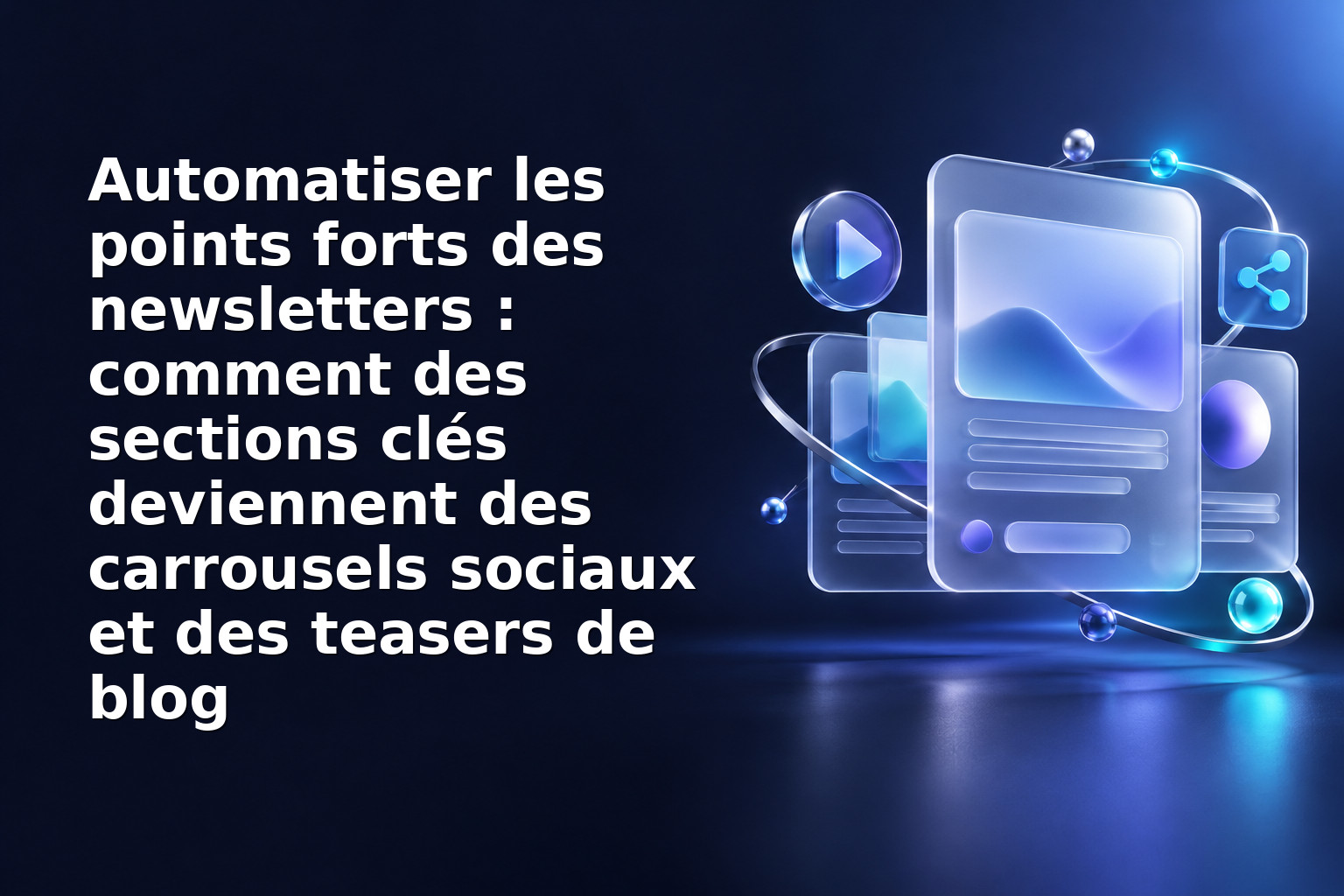 Automatiser les points forts des newsletters : comment des sections clés deviennent des carrousels sociaux et des teasers de blog