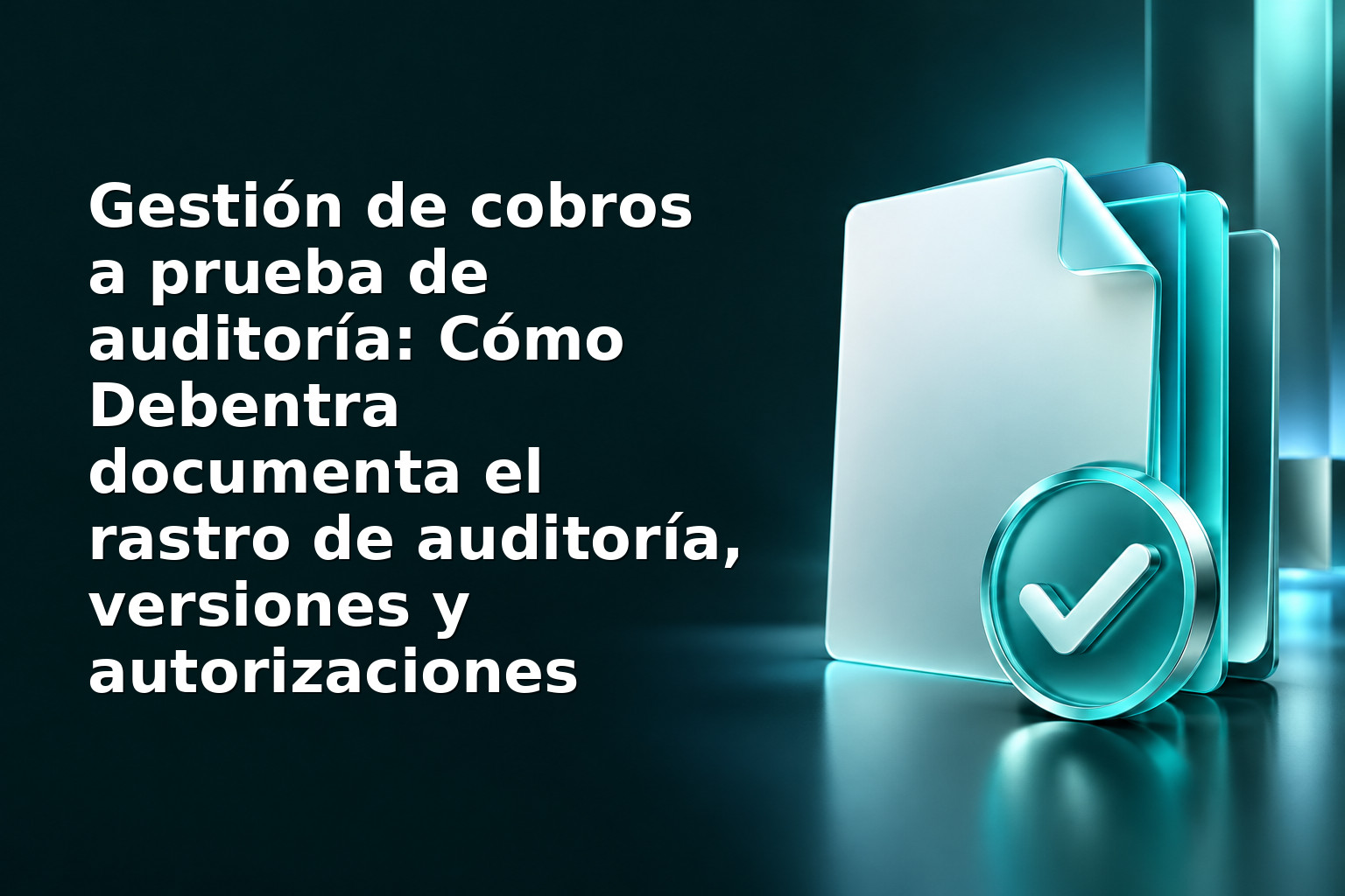 Gestión de cobros a prueba de auditoría: Cómo Debentra documenta el rastro de auditoría, versiones y autorizaciones
