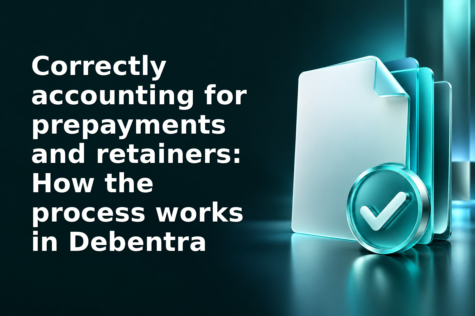 Correctly accounting for prepayments and retainers: How the process works in Debentra