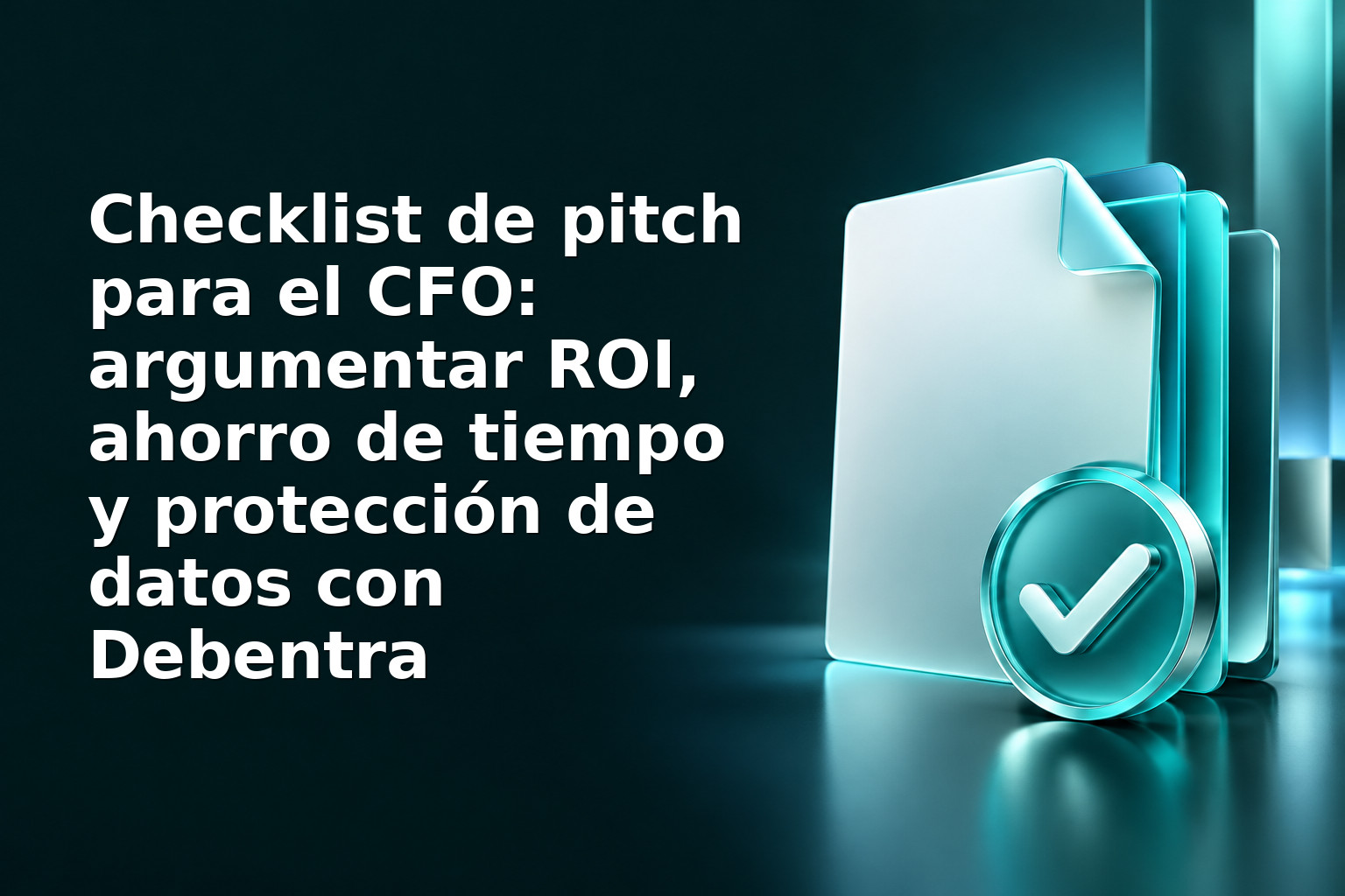 Checklist de pitch para el CFO: argumentar ROI, ahorro de tiempo y protección de datos con Debentra
