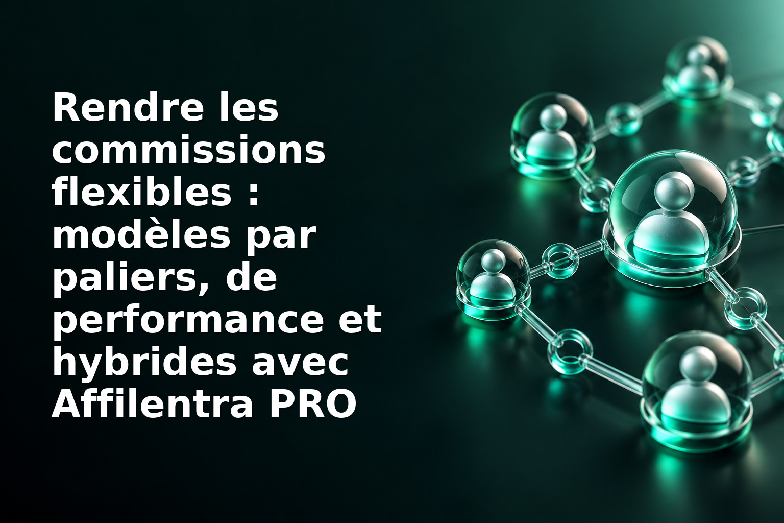 Rendre les commissions flexibles : modèles par paliers, de performance et hybrides avec Affilentra PRO