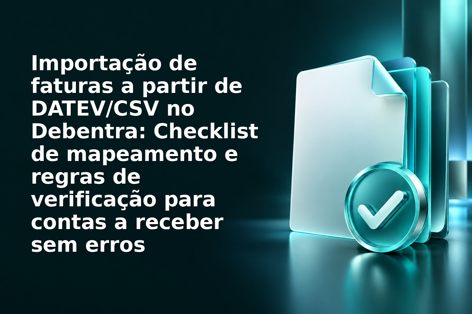 Importação de faturas a partir de DATEV/CSV no Debentra: Checklist de mapeamento e regras de verificação para contas a receber sem erros