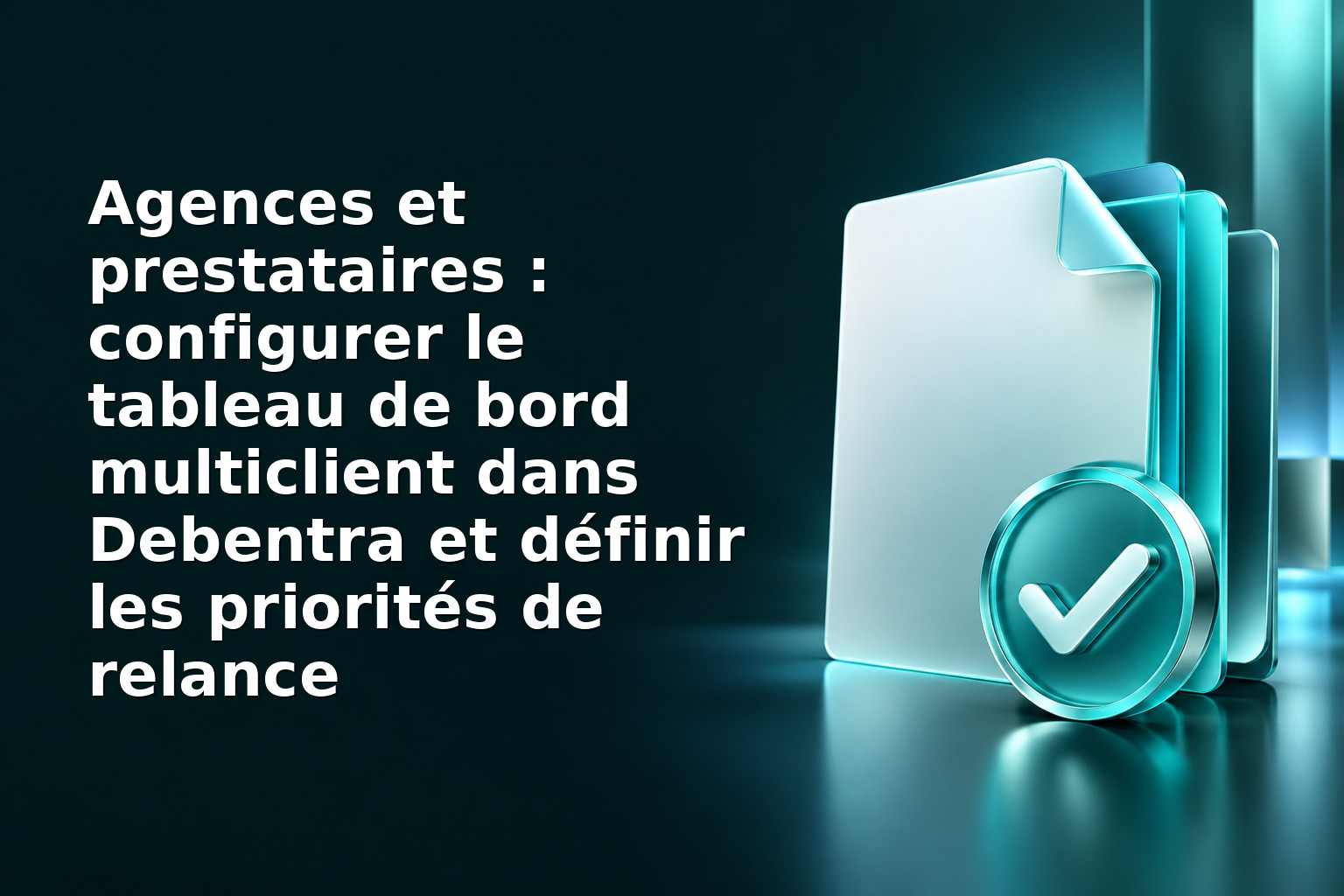 Agences et prestataires : configurer le tableau de bord multiclient dans Debentra et définir les priorités de relance
