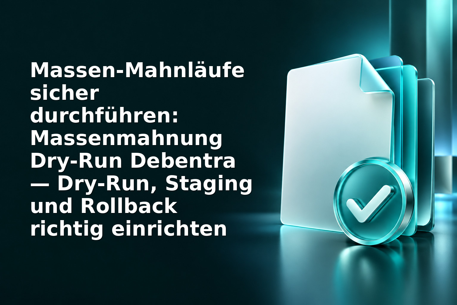 Massen‑Mahnläufe sicher durchführen: Massenmahnung Dry‑Run Debentra — Dry‑Run, Staging und Rollback richtig einrichten