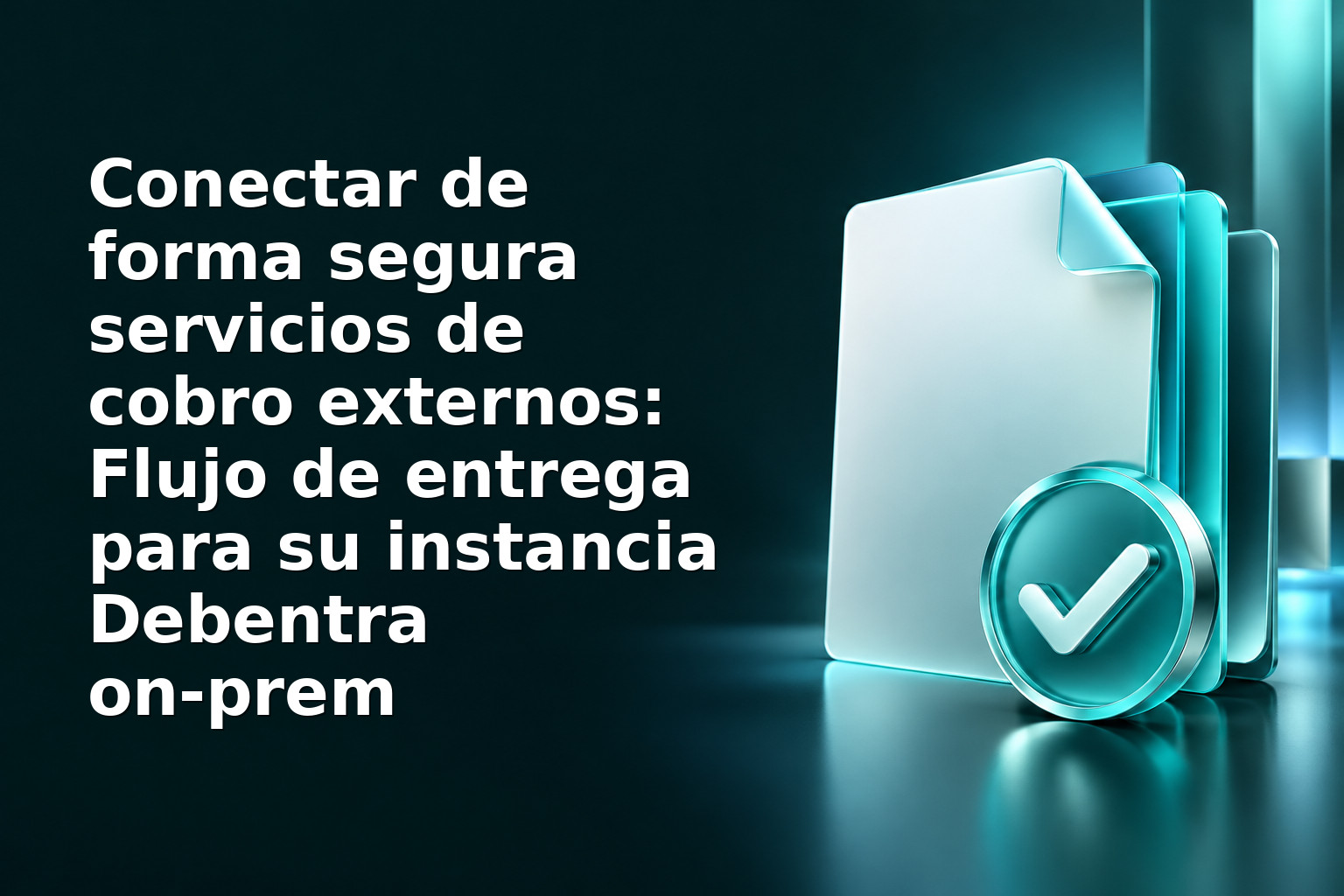 Conectar de forma segura servicios de cobro externos: Flujo de entrega para su instancia Debentra on‑prem