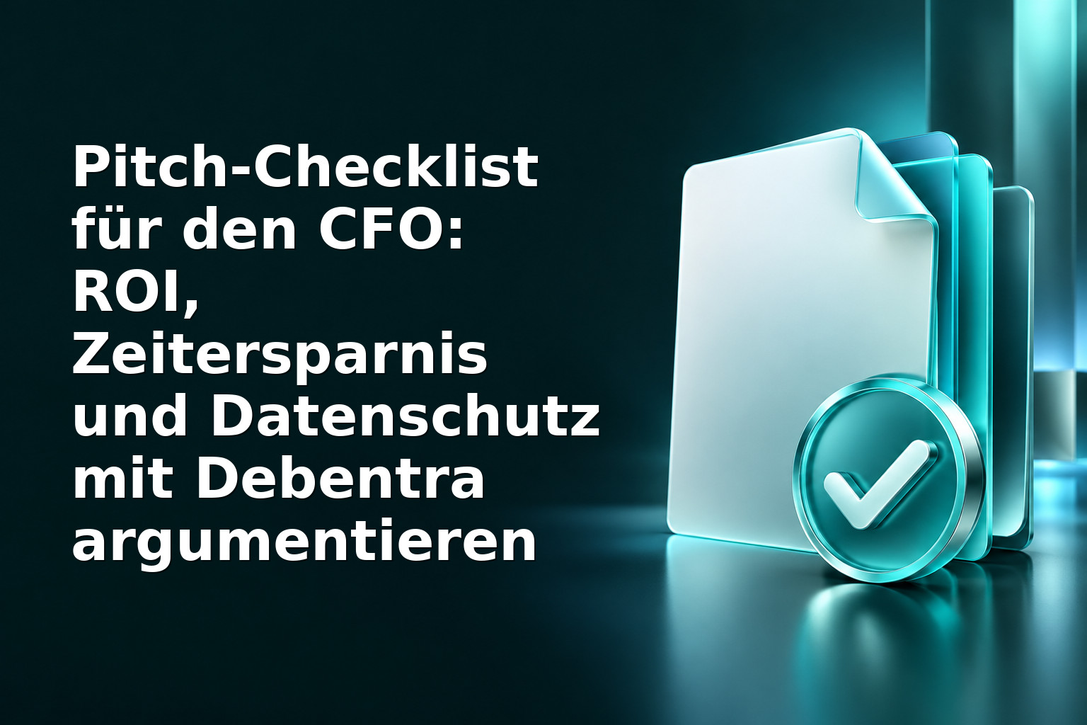 Pitch‑Checklist für den CFO: ROI, Zeitersparnis und Datenschutz mit Debentra argumentieren