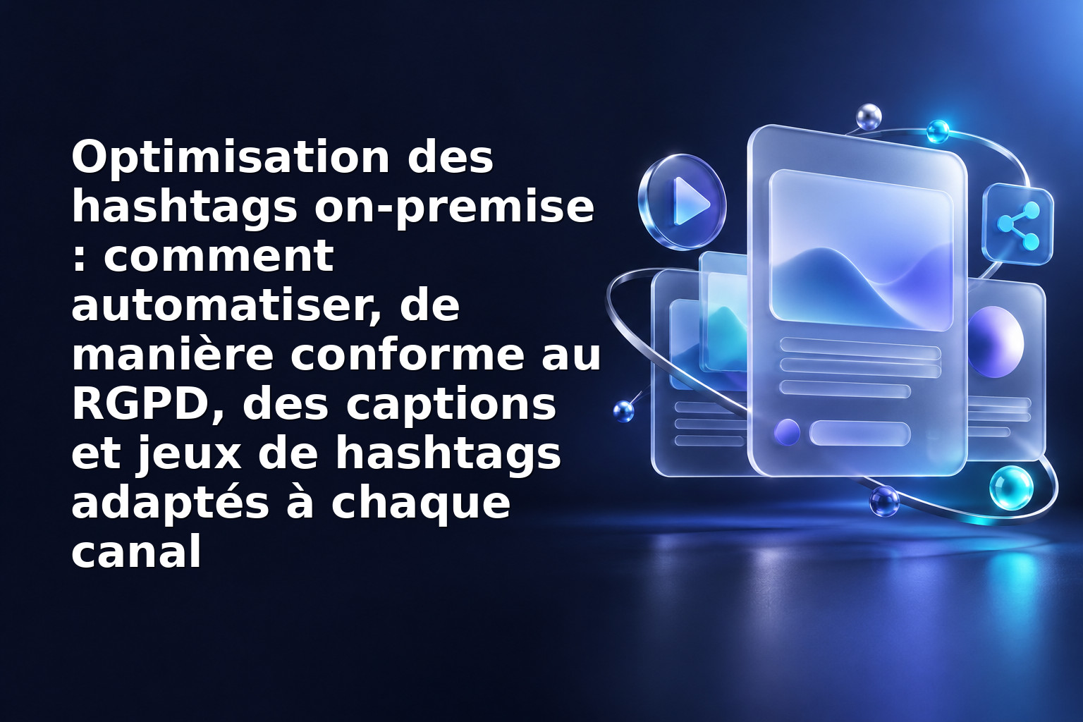 Optimisation des hashtags on‑premise : comment automatiser, de manière conforme au RGPD, des captions et jeux de hashtags adaptés à chaque canal