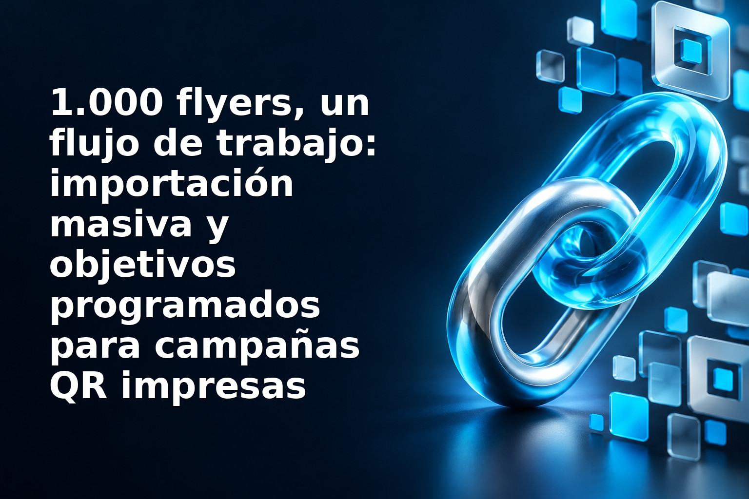 1.000 flyers, un flujo de trabajo: importación masiva y objetivos programados para campañas QR impresas