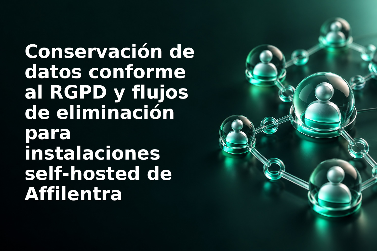 Conservación de datos conforme al RGPD y flujos de eliminación para instalaciones self‑hosted de Affilentra