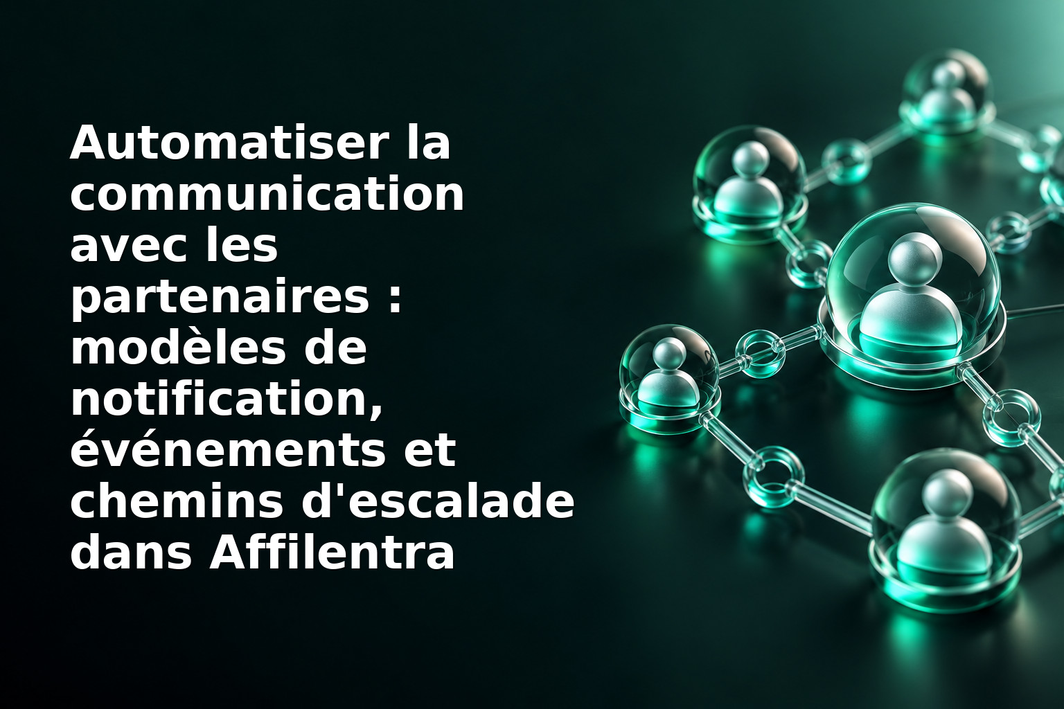 Automatiser la communication avec les partenaires : modèles de notification, événements et chemins d'escalade dans Affilentra