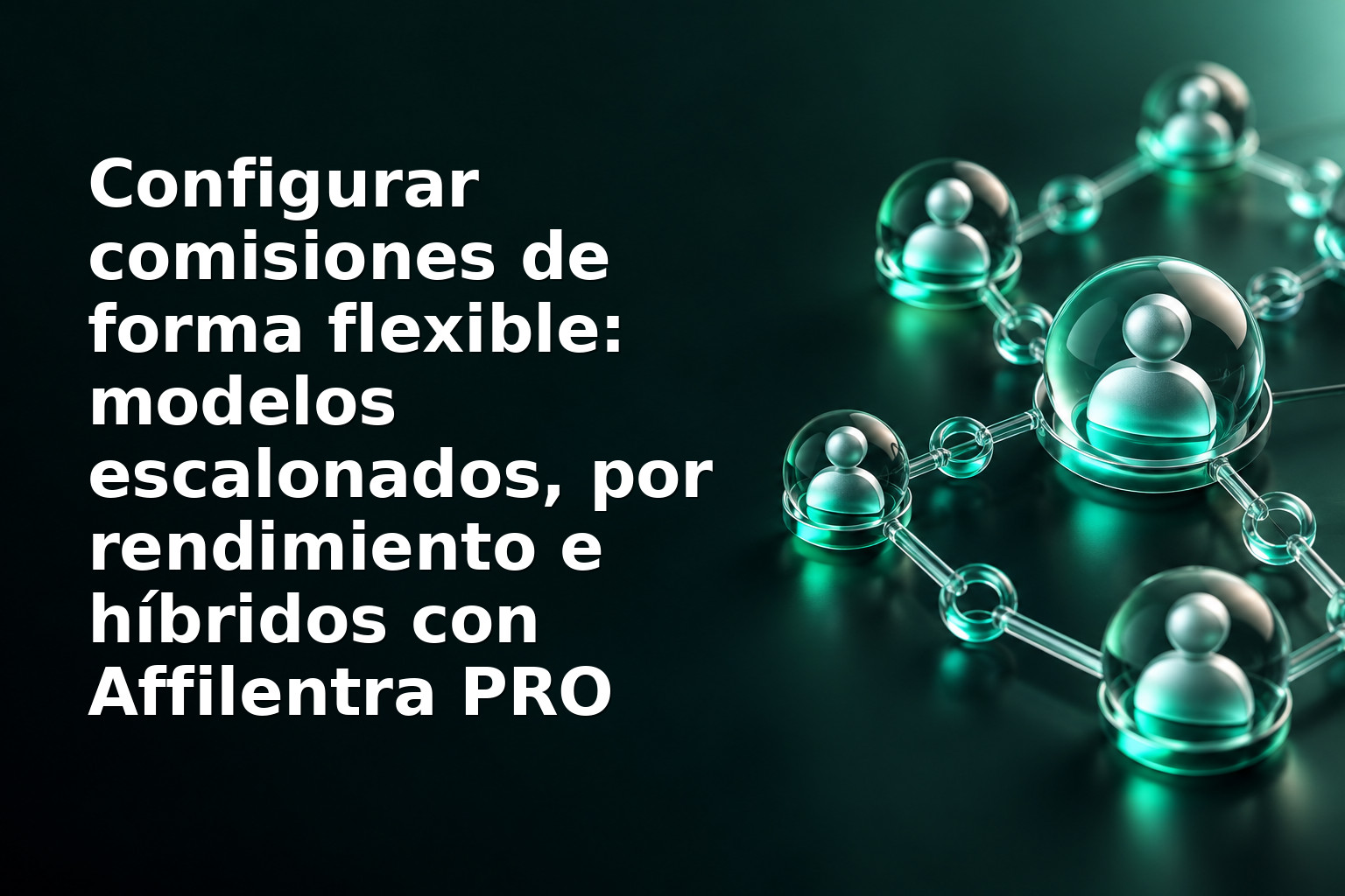 Configurar comisiones de forma flexible: modelos escalonados, por rendimiento e híbridos con Affilentra PRO