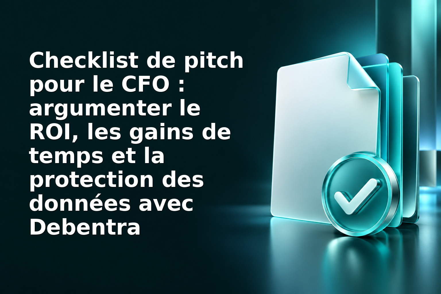 Checklist de pitch pour le CFO : argumenter le ROI, les gains de temps et la protection des données avec Debentra