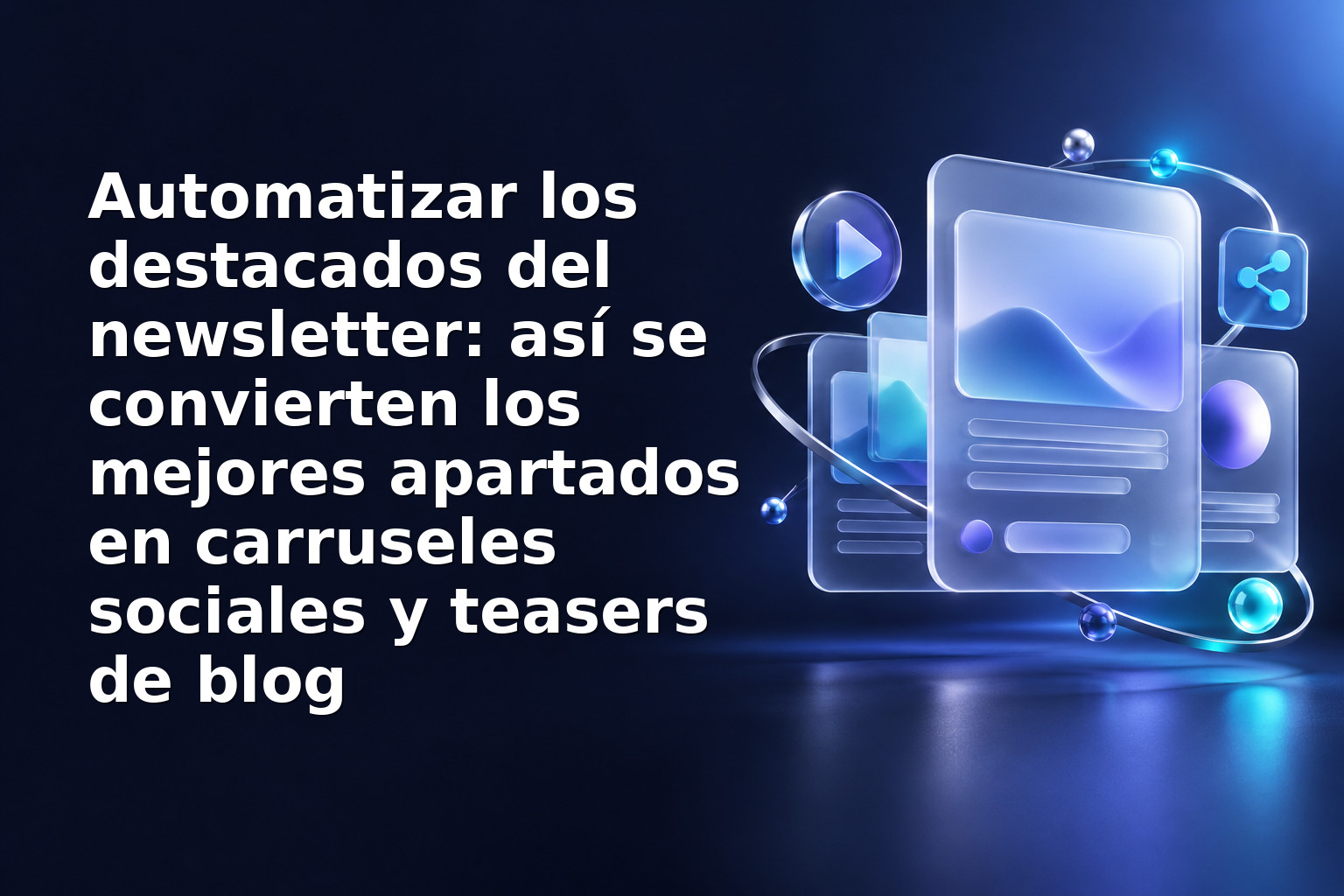 Automatizar los destacados del newsletter: así se convierten los mejores apartados en carruseles sociales y teasers de blog
