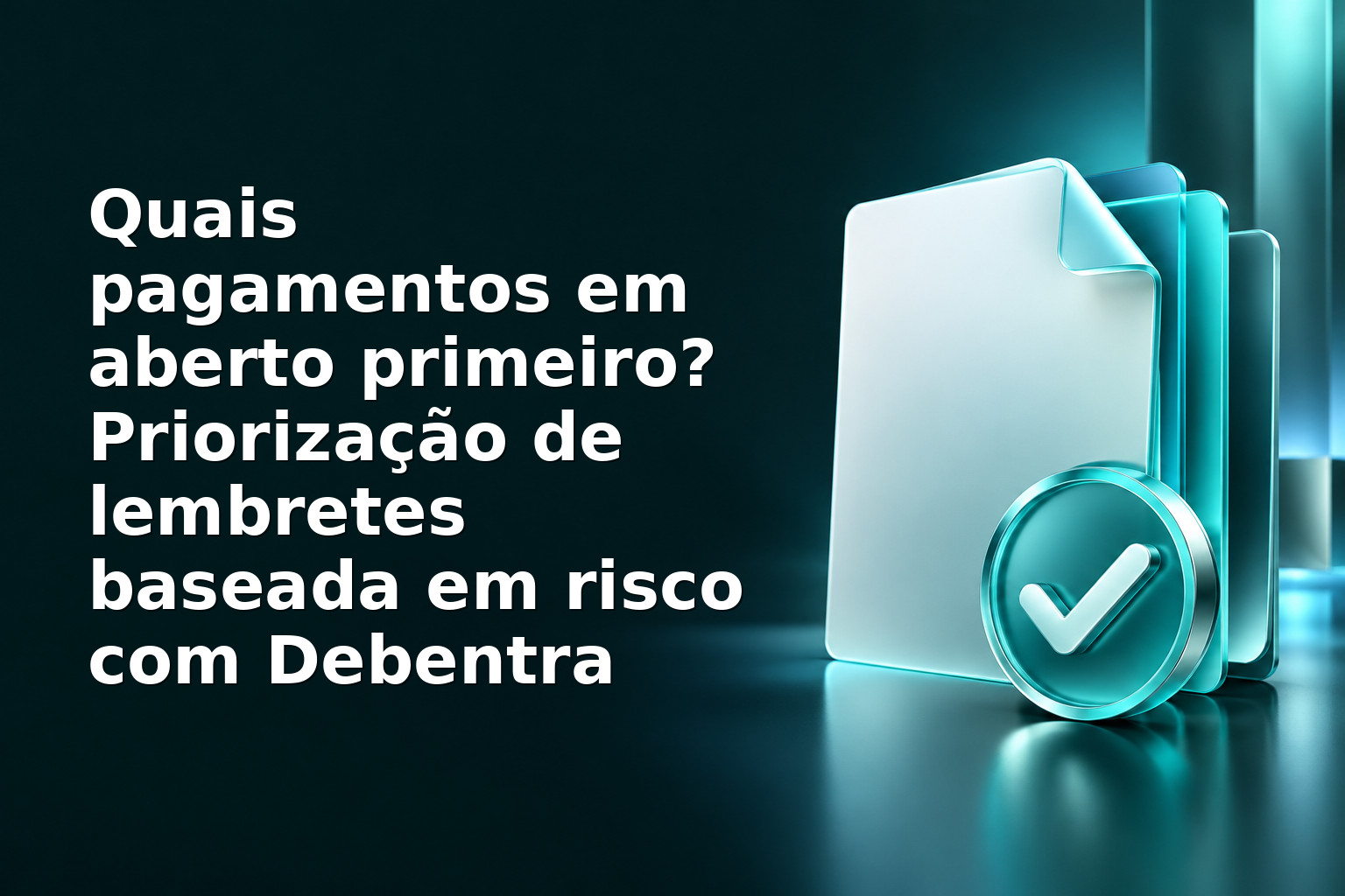 Quais pagamentos em aberto primeiro? Priorização de lembretes baseada em risco com Debentra