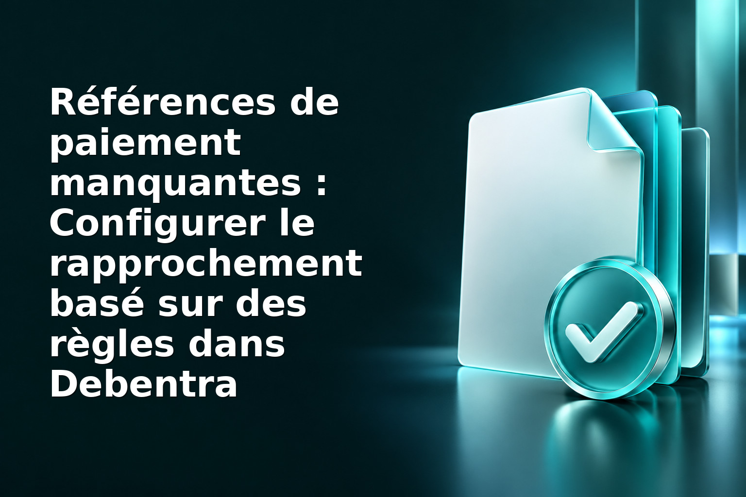Références de paiement manquantes : Configurer le rapprochement basé sur des règles dans Debentra