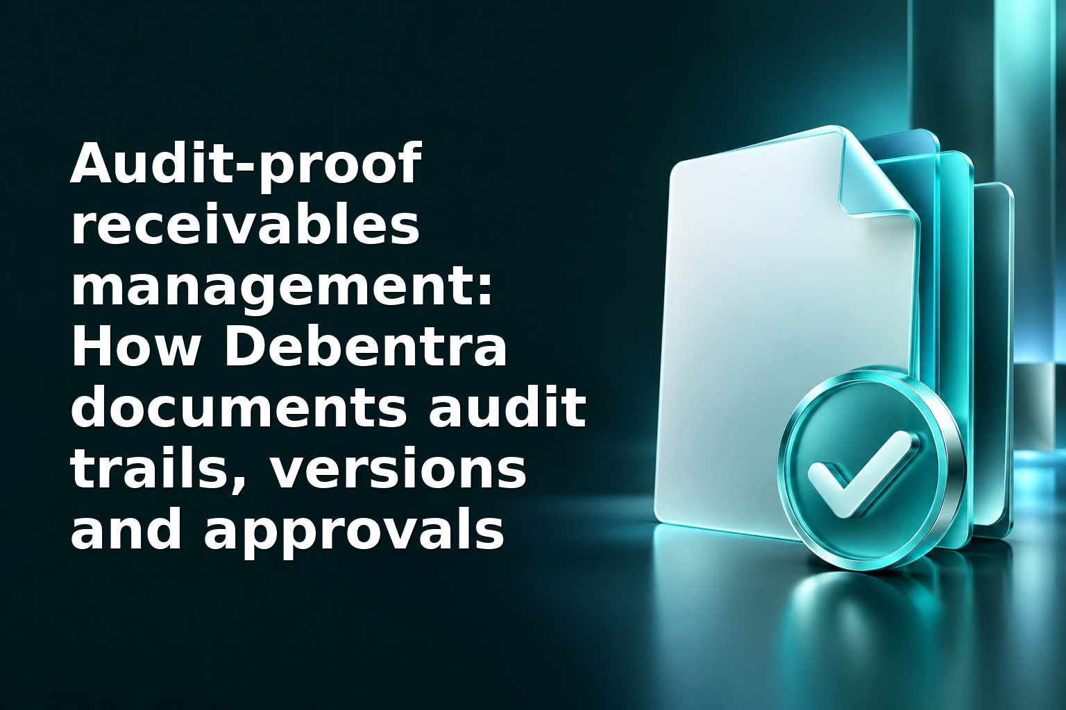 Audit-proof receivables management: How Debentra documents audit trails, versions and approvals