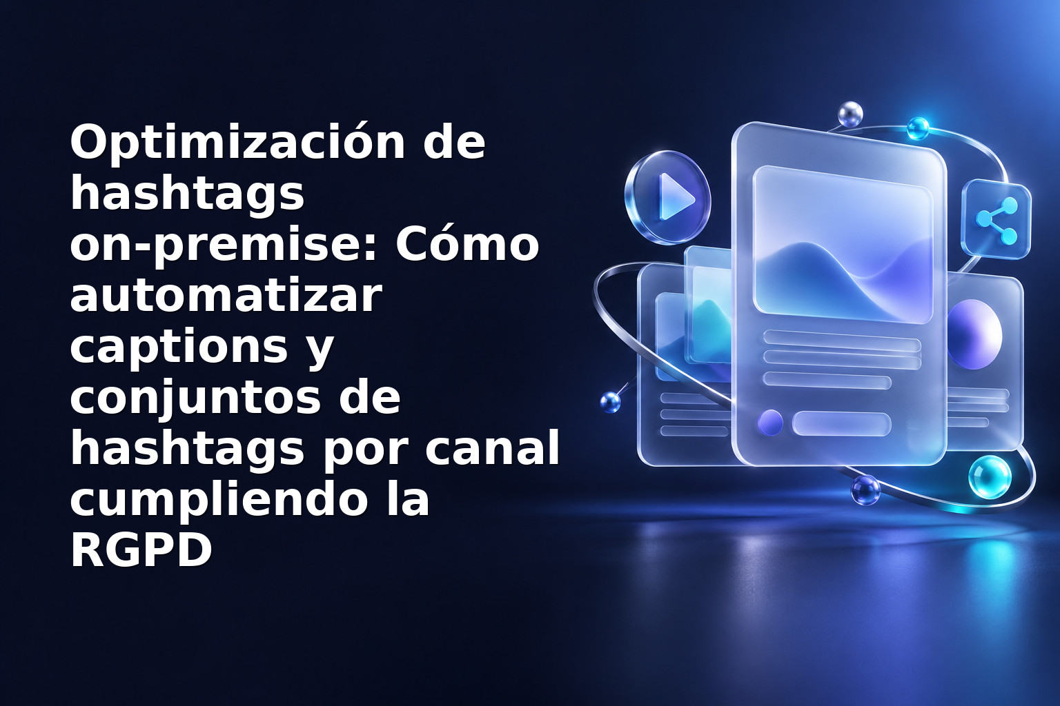 Optimización de hashtags on‑premise: Cómo automatizar captions y conjuntos de hashtags por canal cumpliendo la RGPD