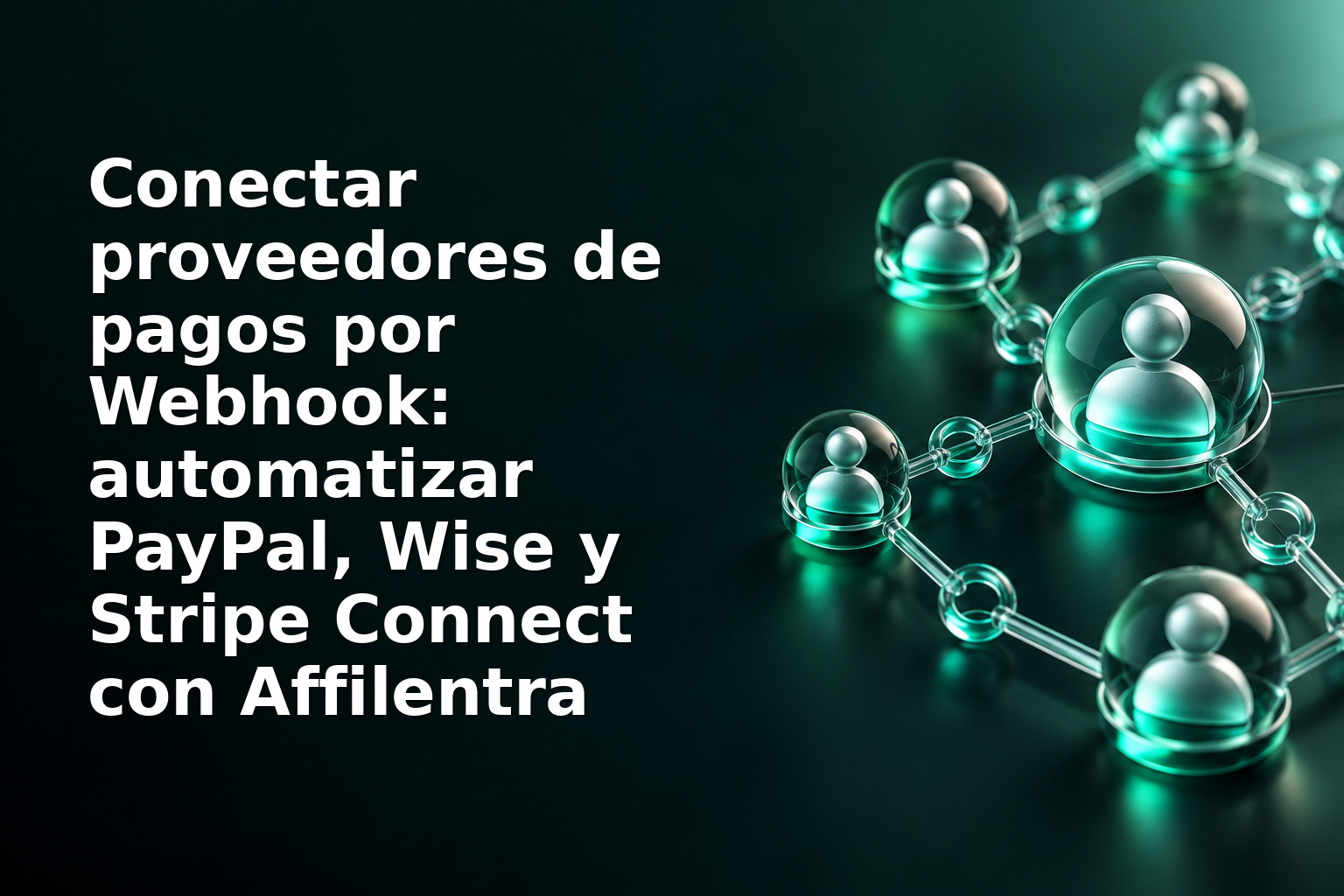 Conectar proveedores de pagos por Webhook: automatizar PayPal, Wise y Stripe Connect con Affilentra