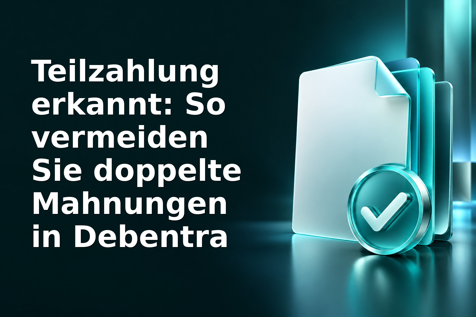 Teilzahlung erkannt: So vermeiden Sie doppelte Mahnungen in Debentra