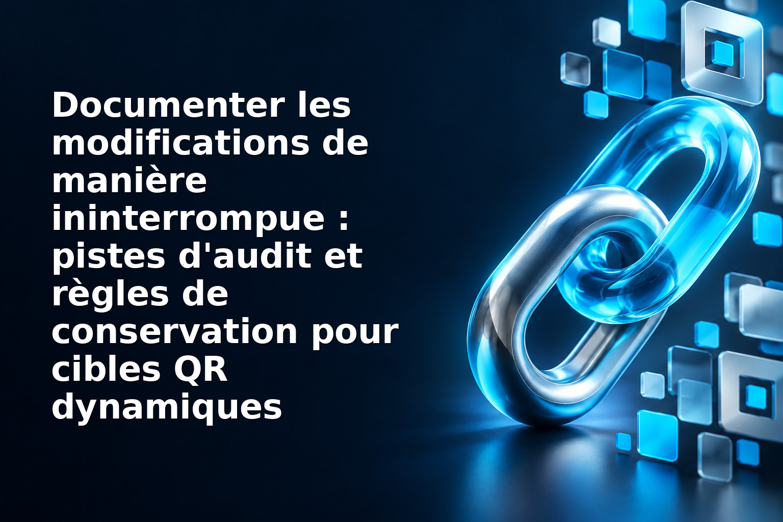 Documenter les modifications de manière ininterrompue : pistes d'audit et règles de conservation pour cibles QR dynamiques