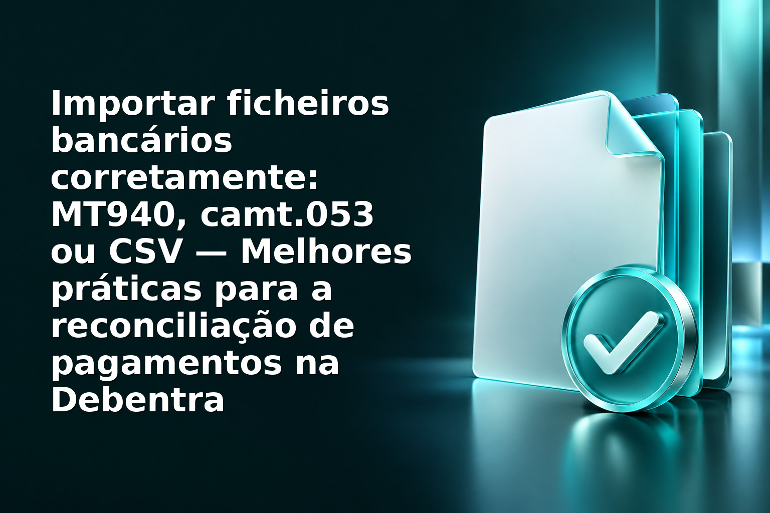 Importar ficheiros bancários corretamente: MT940, camt.053 ou CSV — Melhores práticas para a reconciliação de pagamentos na Debentra
