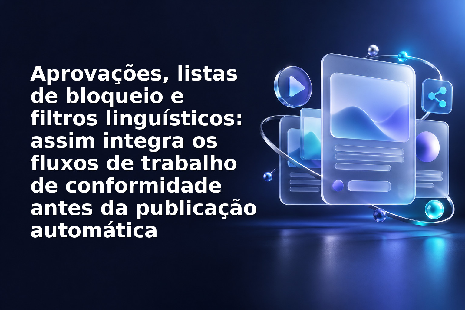 Aprovações, listas de bloqueio e filtros linguísticos: assim integra os fluxos de trabalho de conformidade antes da publicação automática