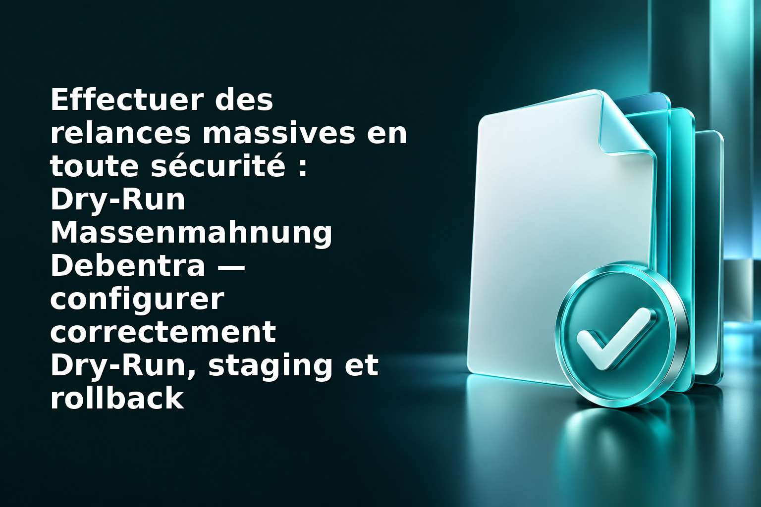 Effectuer des relances massives en toute sécurité : Dry‑Run Massenmahnung Debentra — configurer correctement Dry‑Run, staging et rollback
